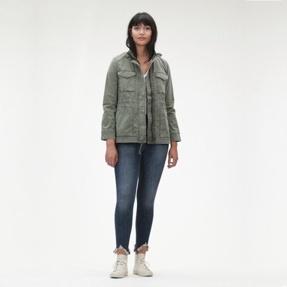2/$30 GAP Utility Jacket Baby Tweed Soft Green Small #A0460 TRB3 - Picture 1 of 12